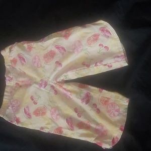 Floral 3 quarter shorts